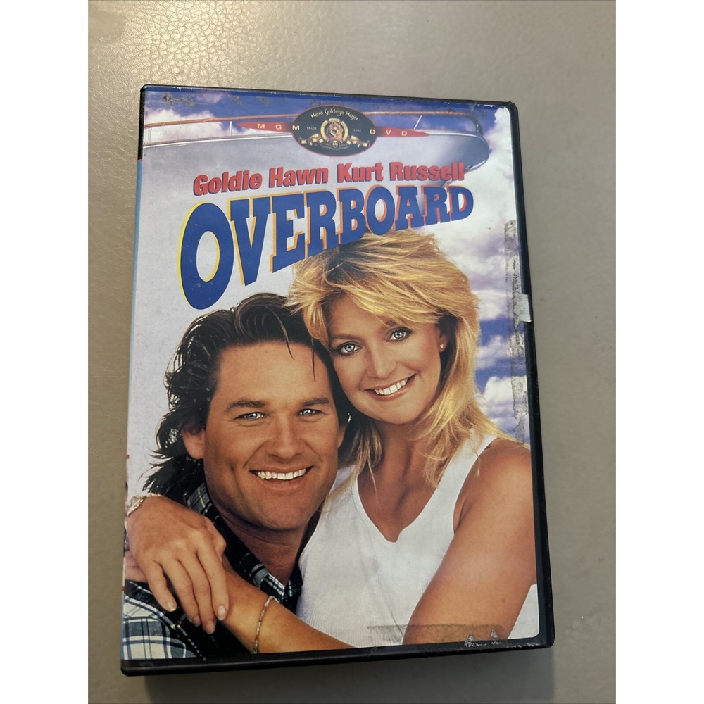 MGM Overboard DVD Movie Goldie Hawn Kurt Russell 1987 Comedy Good Used Classic